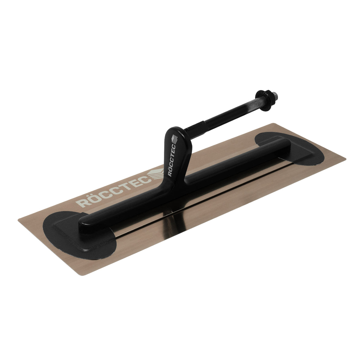 RoccTec Super Flex Premium Gold Stainless Steel Trowel - 100mm Wide - Choose Your Handle