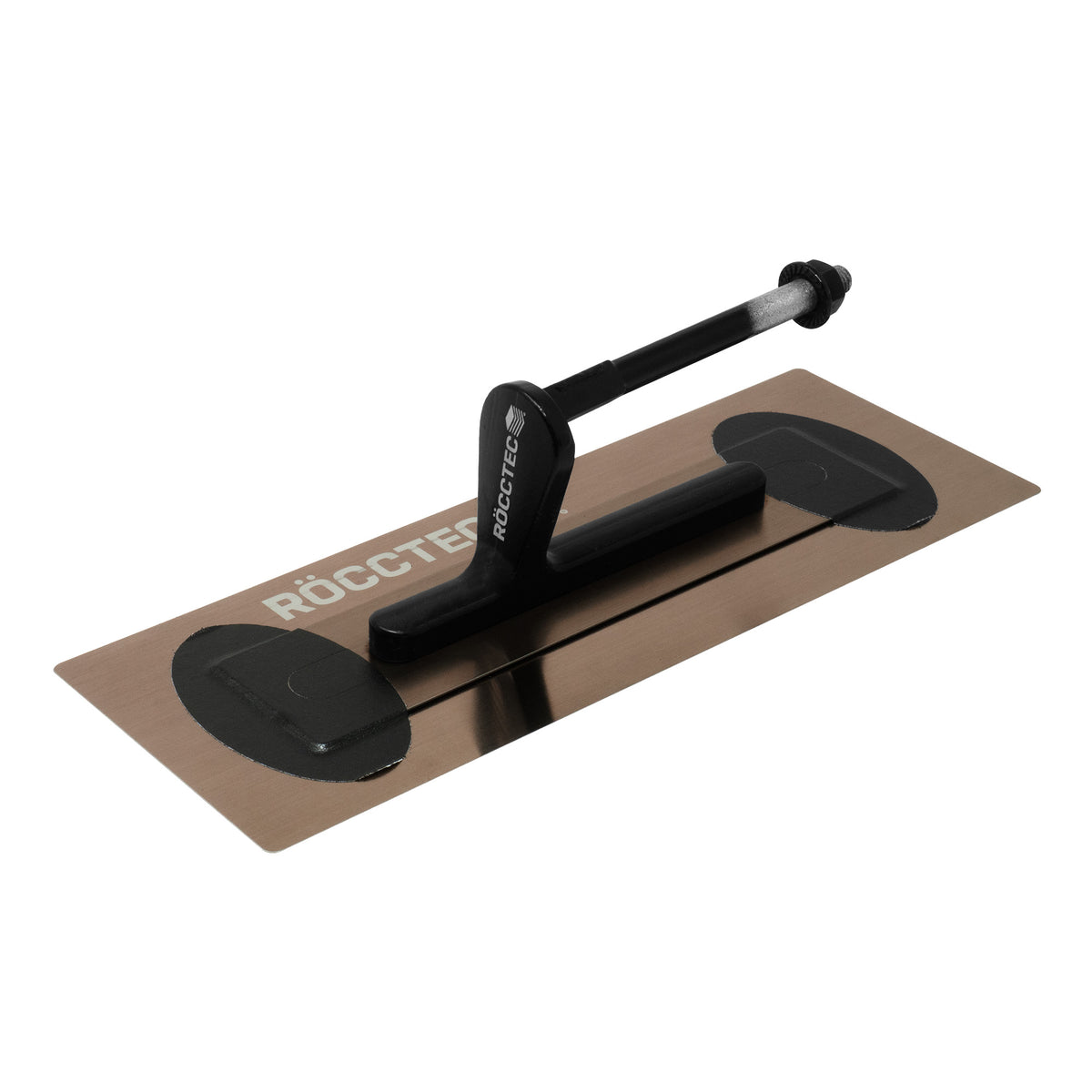 RoccTec Medium Flex Premium Gold Stainless Steel Trowel - 100mm Wide - Choose Your Handle