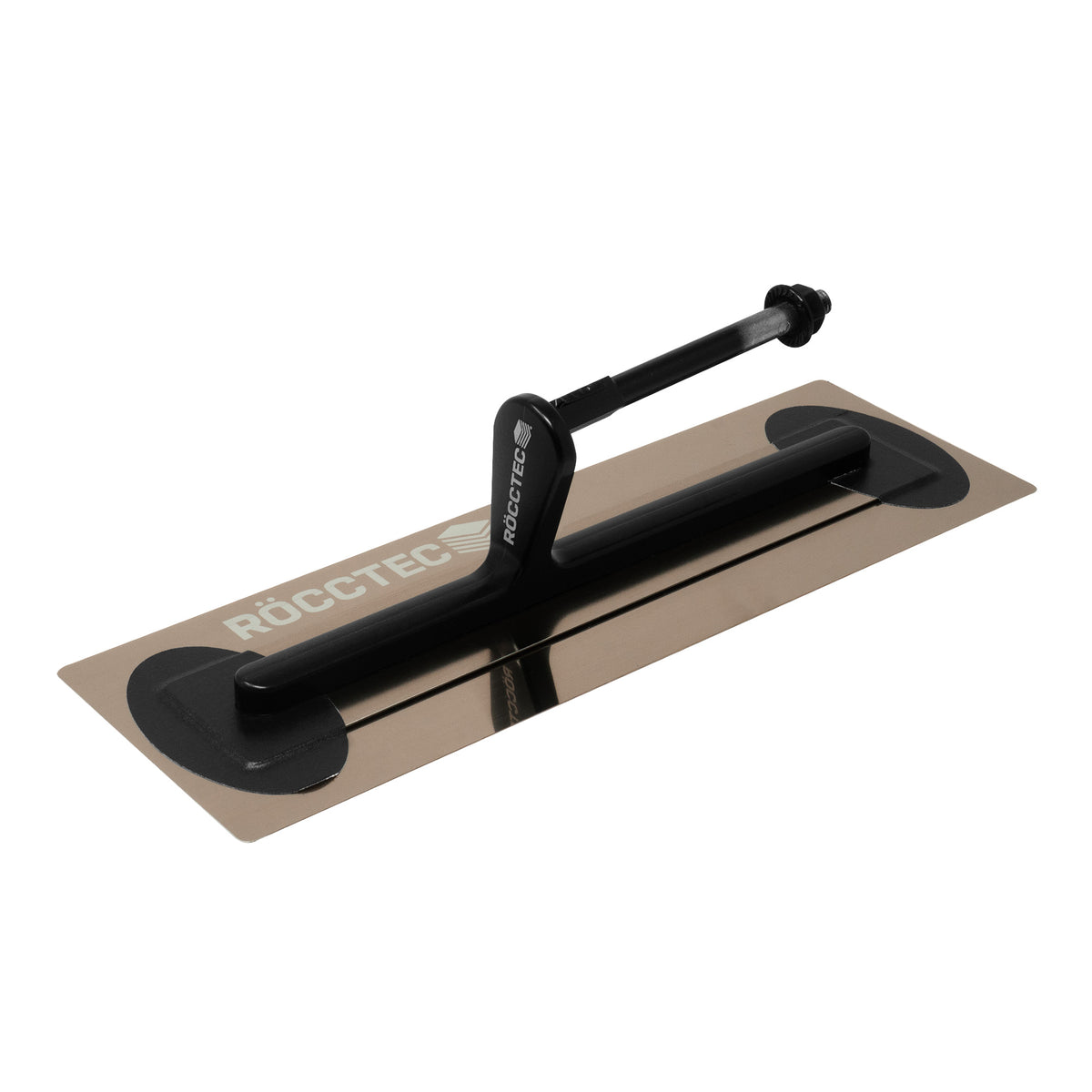 RoccTec Medium Flex Premium Gold Stainless Steel Trowel - 100mm Wide - Choose Your Handle