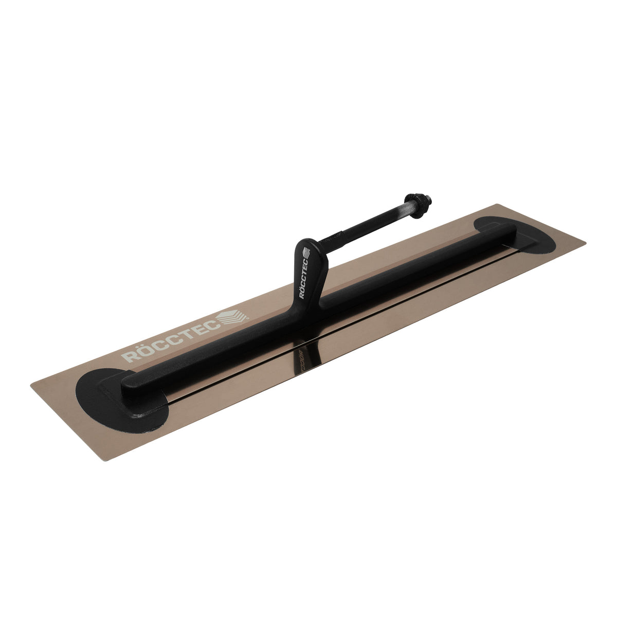 RoccTec Medium Flex Premium Gold Stainless Steel Trowel - 100mm Wide - Choose Your Handle