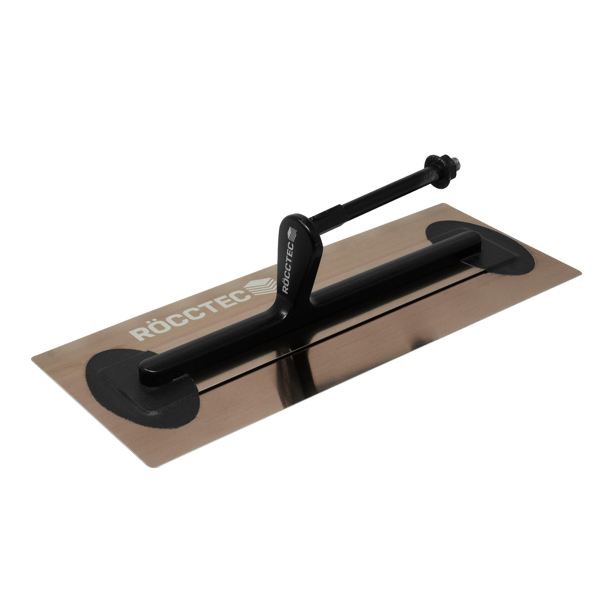 RoccTec Medium Flex Premium Gold Stainless Steel Trowel - 120mm Wide - Choose Your Handle
