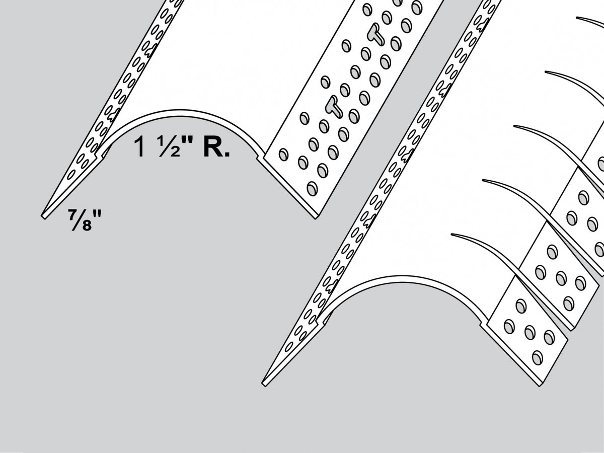 Trim-Tex 1 ½" Jumbo Bullnose Outside Corner Bead & Archway