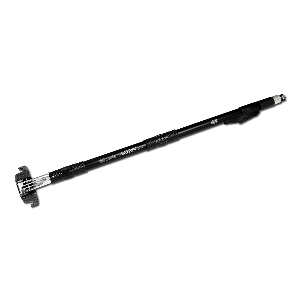 Black 40-inch to 60-inch Columbia Matrix Box Handle with billet aluminum head and break handle and black rubber grips