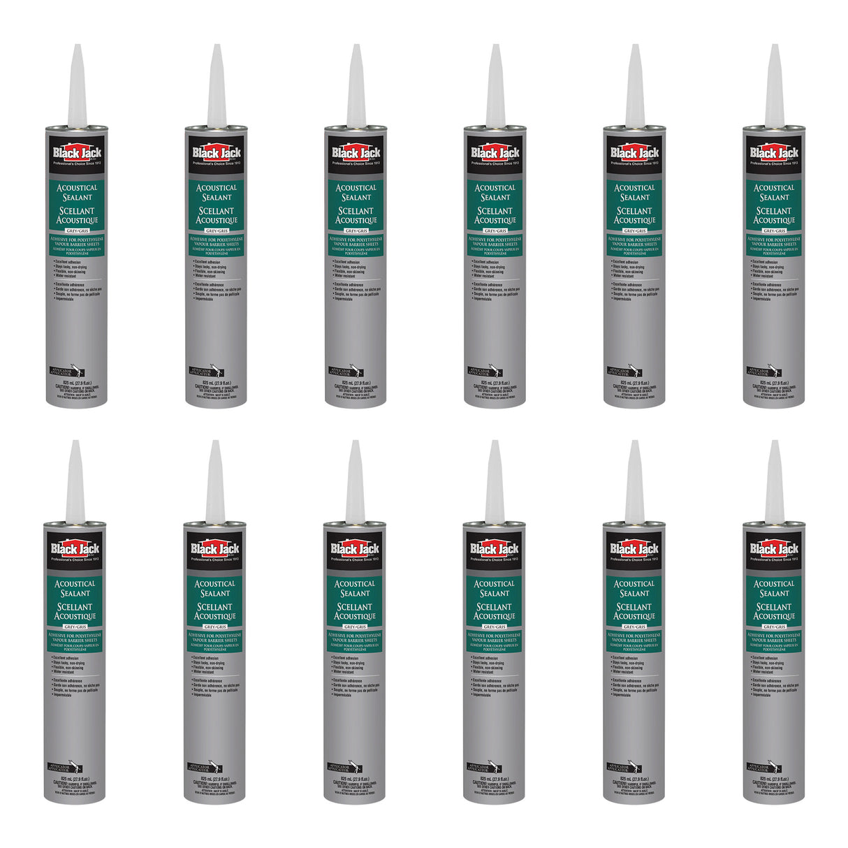 Black Jack Acoustical Sealant (Grey)