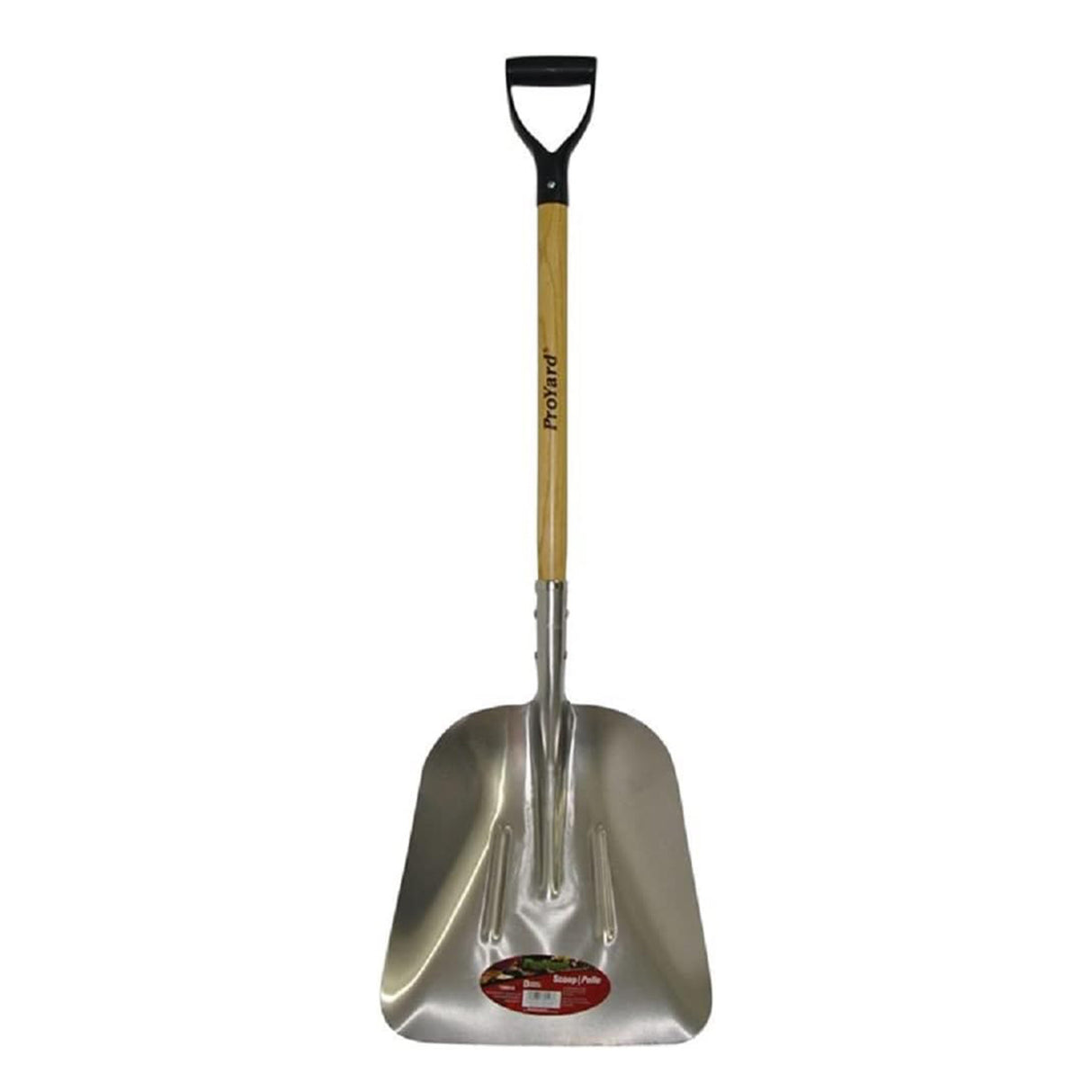 Pro-Yard Grain Scoop Shovel - Aluminum Blade with Wooden Handle