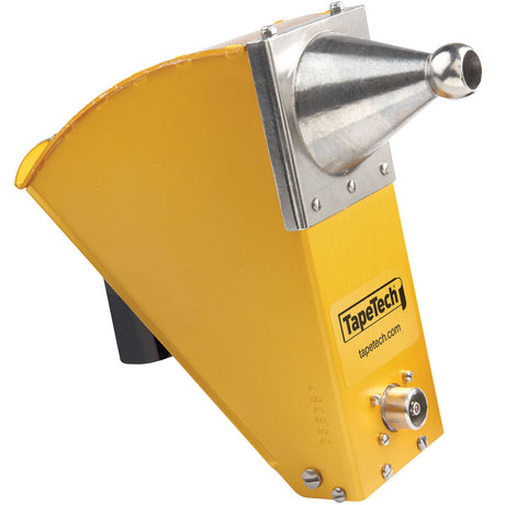 8-inch TapeTech Corner Applicator Box with gold finish, stainless steel cone, and black handle adapter