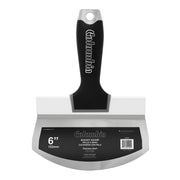 6-inch Columbia Bucket Scoop with curved stainless steel blade and black soft grip handle with hammer head
