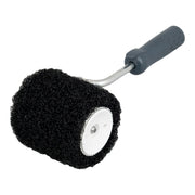 3-inch Columbia Corner Mud Roller with black polymide fibers, steel shank, and grey comfort handle with acme thread