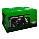 Grabber Cement Board Screws - Flat Wafer Head - Drill Point