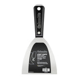 4-inch Columbia Joint Knife with stainless steel blade and black nylon handle with steel hammer head