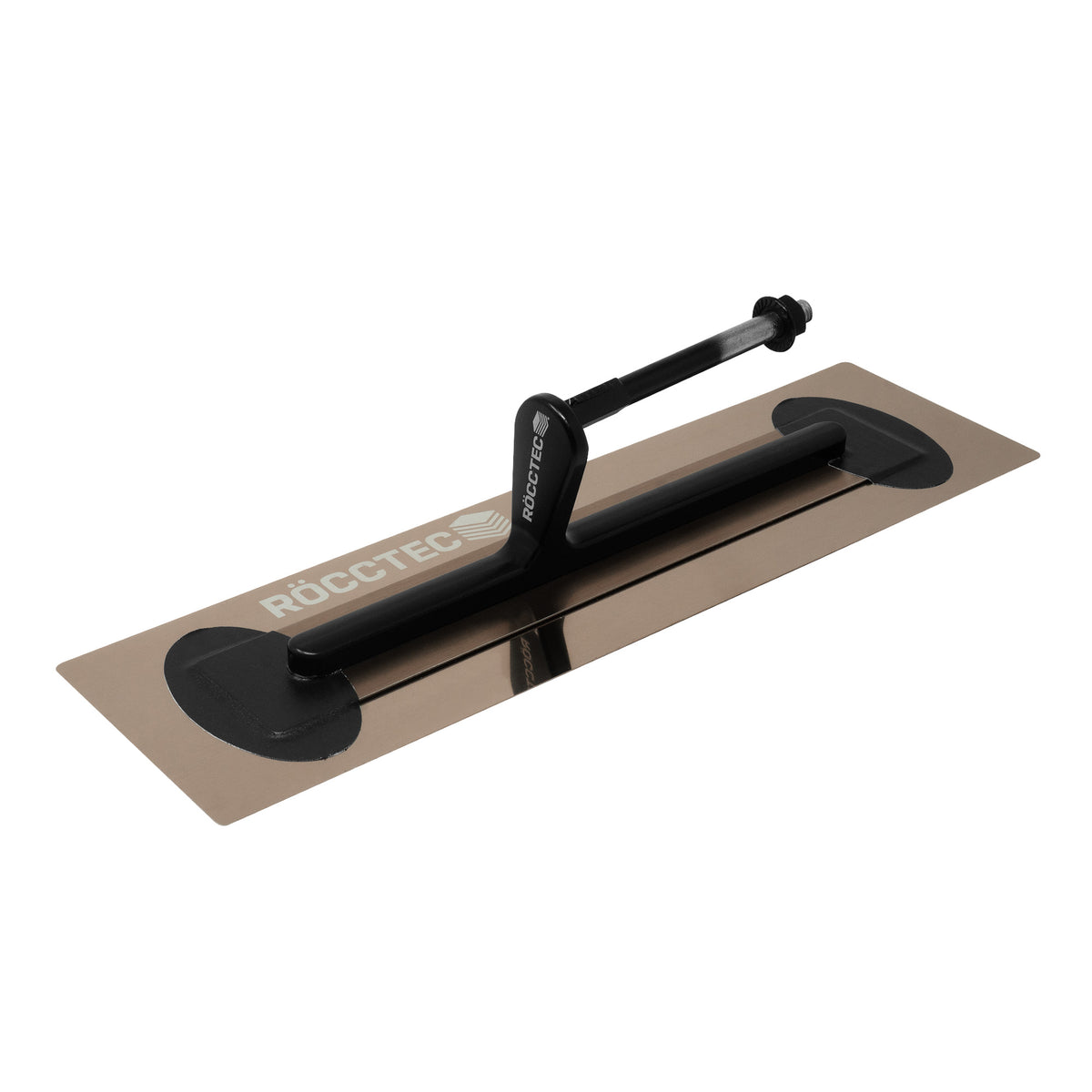 RoccTec Medium Flex Premium Gold Stainless Steel Trowel - 100mm Wide - Choose Your Handle