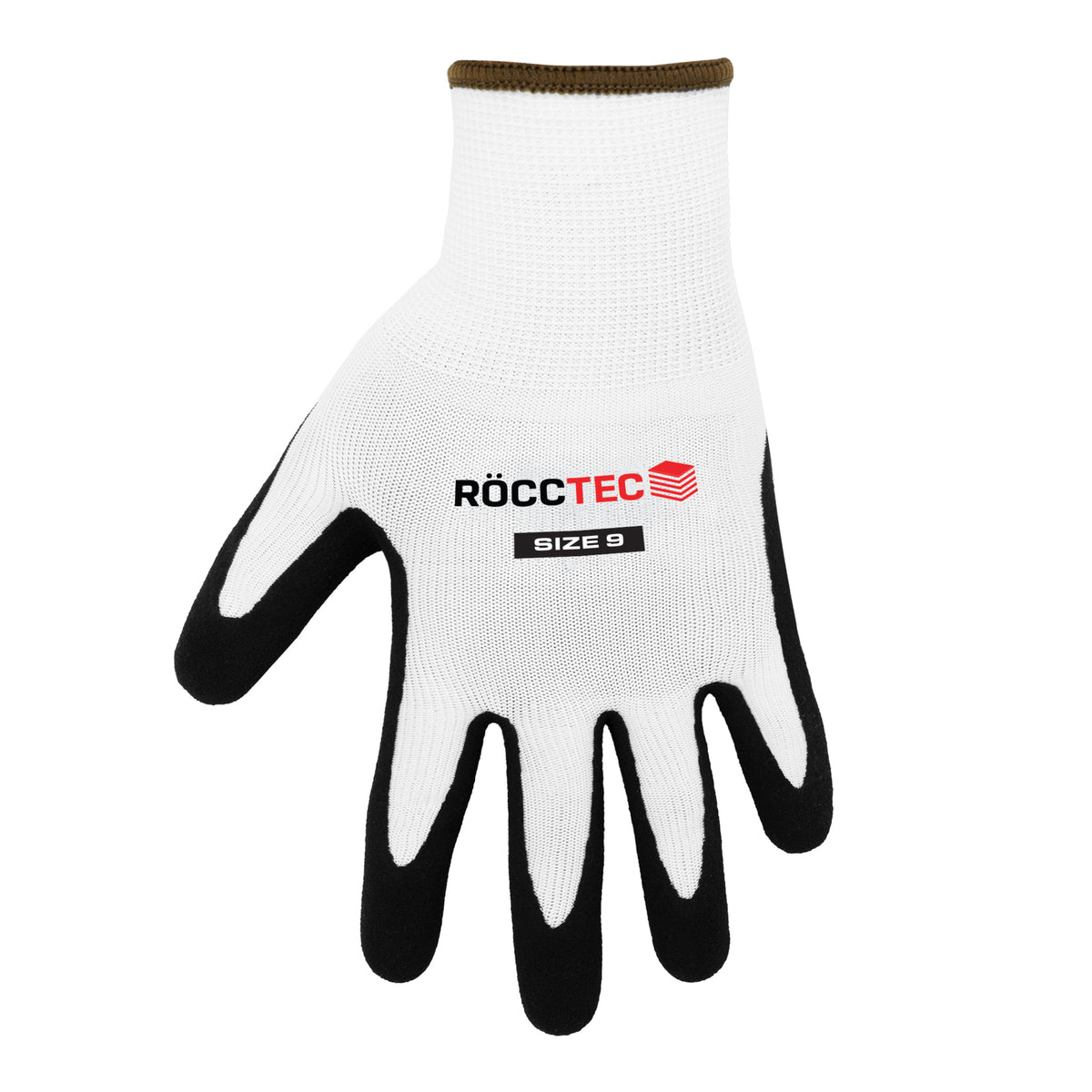 RoccTec PowerGrip Multi-Purpose Drywall Safety Gloves - White