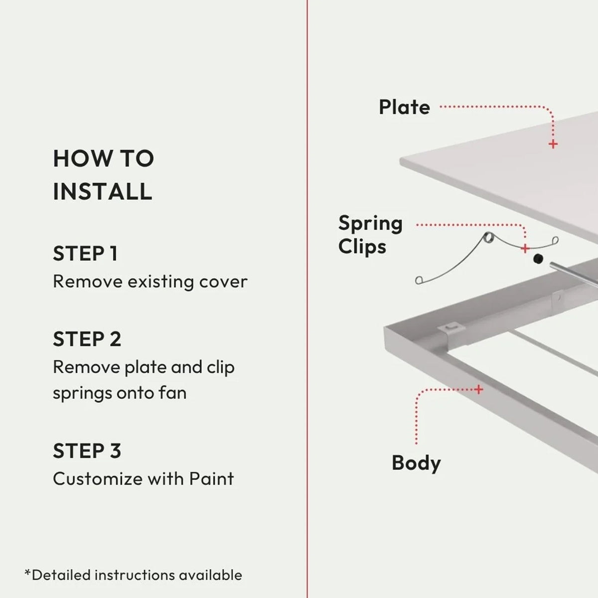 Aria Clip-In Exhaust Cover [Luxe]