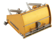 7-inch TapeTech Power Assist MAXXBOX Flat Box with gold aluminum body, brass blade holder, and crown control