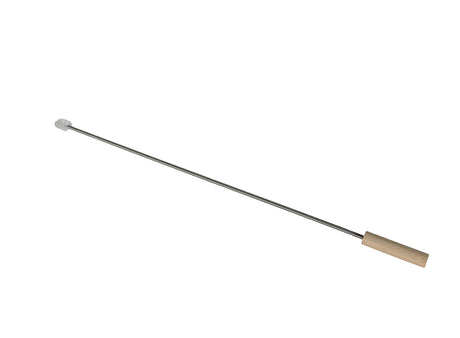 TapeTech Gooseneck Cleaning Brush with flexible wire shaft, white brush, and wooden handle