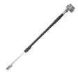 Extended 41-inch- 63-inch Asgard Finishing Box Handle with black handle and grey stainless steel interior tube and brake handle