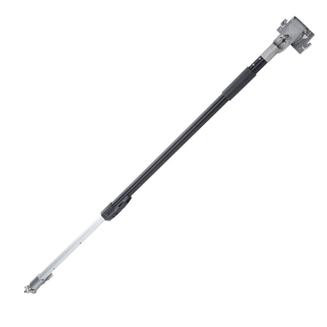 Extended 41-inch- 63-inch Asgard Finishing Box Handle with black handle and grey stainless steel interior tube and brake handle