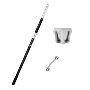 semi-automatic Columbia taping set with twist and lock handle, angle head adaptor, and 2.5-inch standard flusher