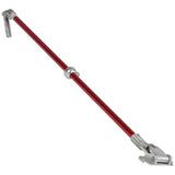 42-inch Level 5 Fixed Length Flat Box Handle with a red aluminum tube and stainless steel brake lever and handle head