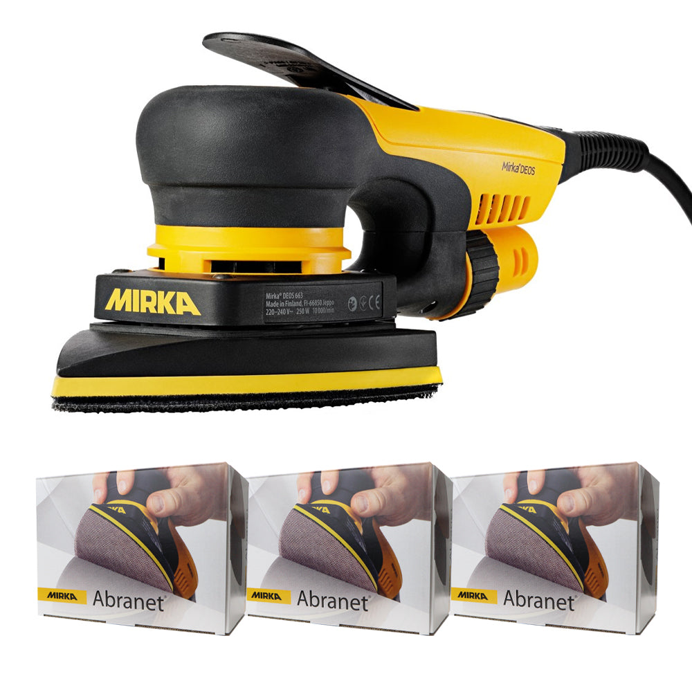 Mirka DEOS Delta 663X CV Orbital Sander Abranet Kit (MCA-DELTANET2)