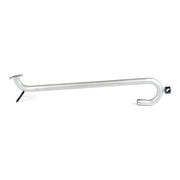 Long steel Columbia Tall Boy Gooseneck adaptor with black rubber sleeves on automatic taper holder