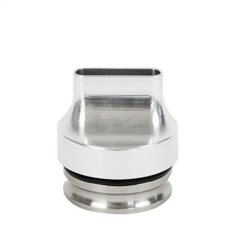 Gunmetal grey Columbia Cam Lock Tube Box Filler made of aluminum and steel, standing upright