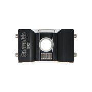 Columbia Flat Applicator made from billet aluminum and steel components with a black painted finish, back view