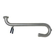 Steel Columbia Gooseneck adaptor with black rubber sleeves on automatic taper holder