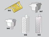 Adaptateurs de coins moulés à chanfrein moyen Trim-Tex 350
